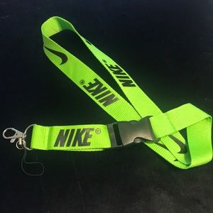 Nike lanyard Lime green with black logo